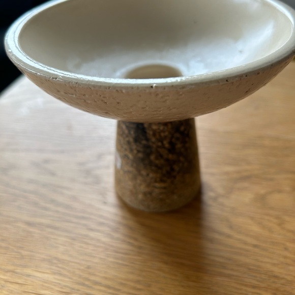 MCM stoneware pottery candleholder/vase/in Pieter Groeneveldt Style/Made Holland - Picture 7 of 7